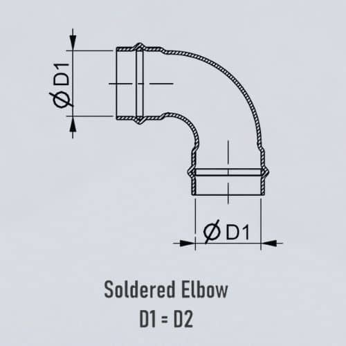 Copper Soldered Elbow in iraq