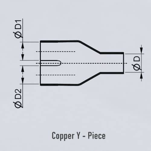 Copper Y-Piece in iran